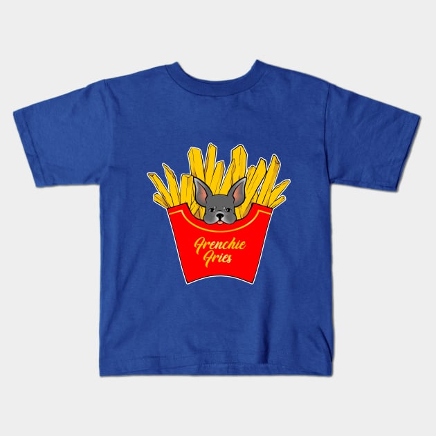 Frenchie Fries Kids T-Shirt by IlanB